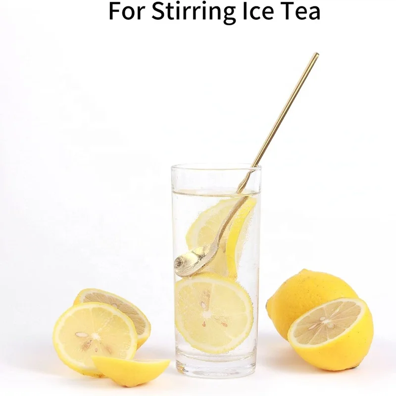 Early Riser 6.7 inch Coffee Spoon Stirring Long Handle for Stirring Dinnerware Gold and Silver Espresso Spoon Stainless Steel