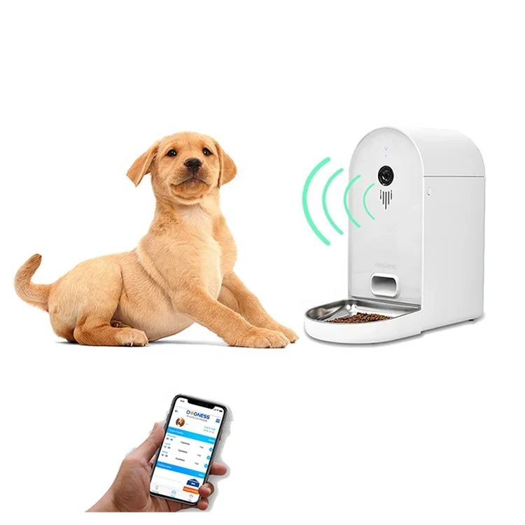  Dogness smart wifi automatic 6L timing food dispensor pet feeder for dog cat with camera HD