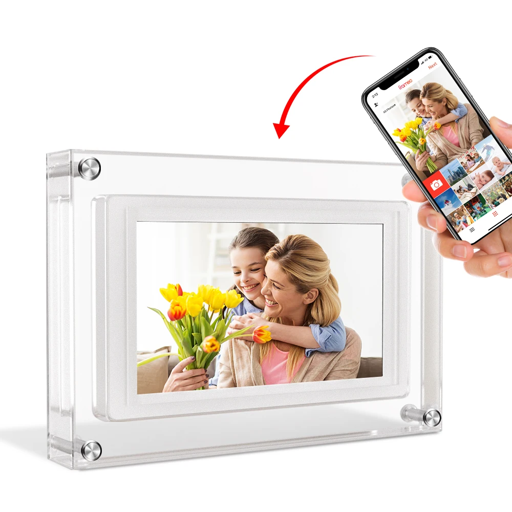 2023 New arrival 10.1 Inch 1280*800 IPS LCD Touch Screen 1080P 32GB Smart WiFi Digital Photo Frame