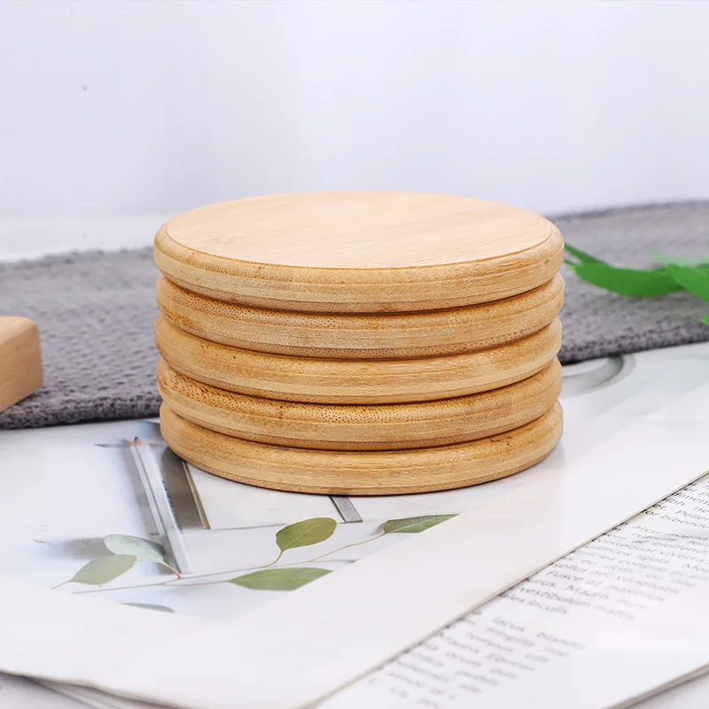 Wooden Craft Pendant Heat Insulation Coaster Home Wooden Decoration Craft Mat