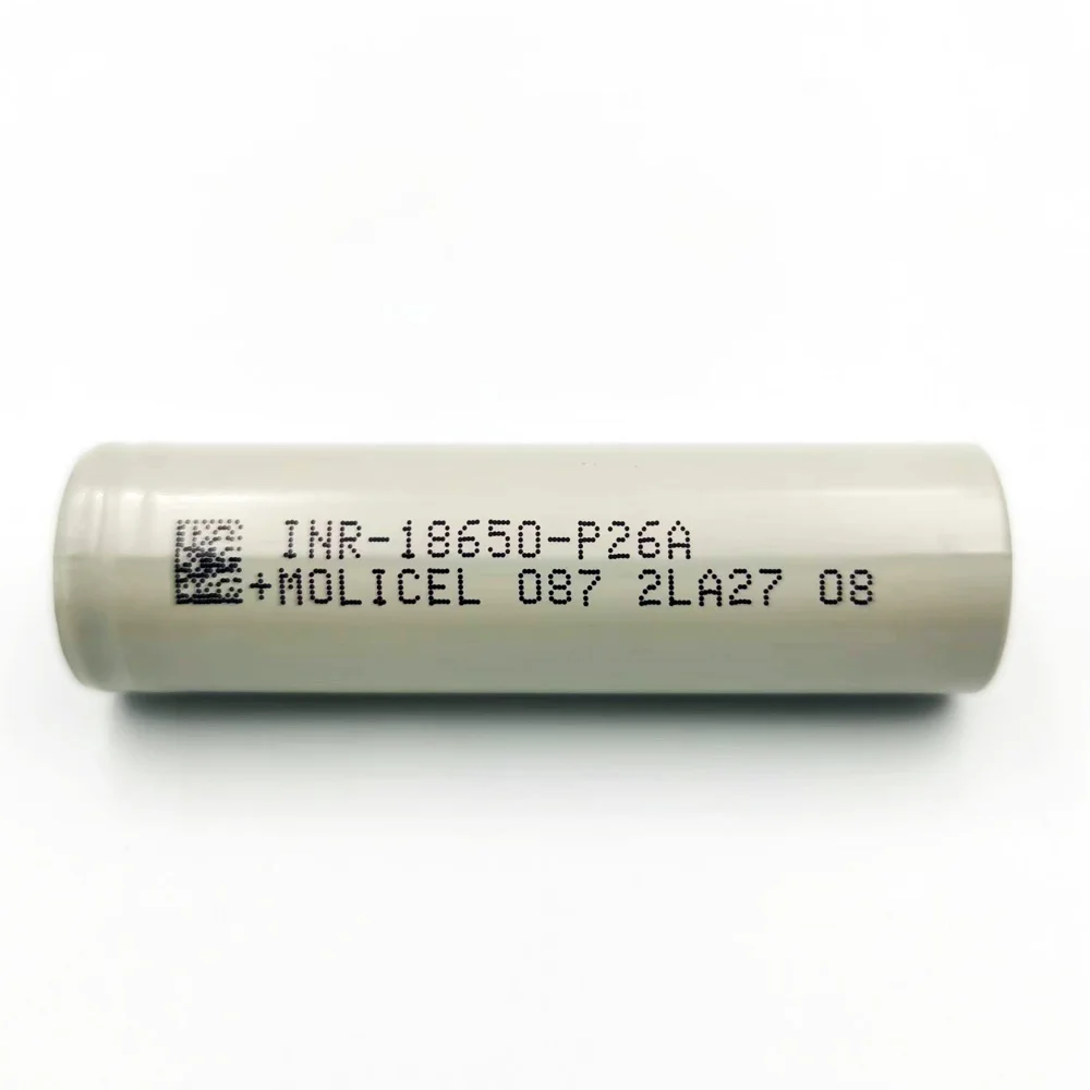 Molicel P26A  18650 3.7v 2600mAh Cell Max 35A Discharge Support -40 Degree Celsius Low Temperature Discharge