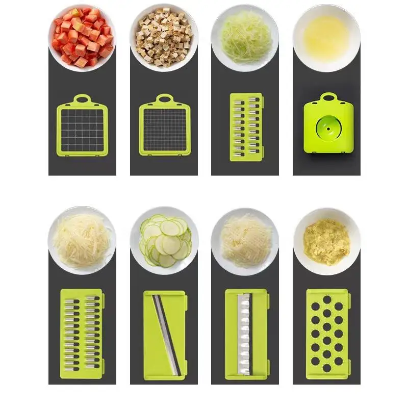 Amazon Top Seller Kitchen Accessories 12 in 1 Food Dicer Onion Veggie Chopper Mandoline Slicer Multifunctional Vegetable Cutter