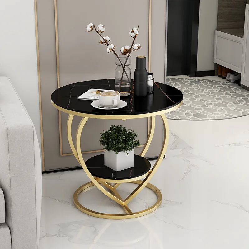 Coffee Table Black Book Bed Bedside Small Sofa Accent Side Set Gold Living Room Furniture Modern Luxury Marble Coffee End Table