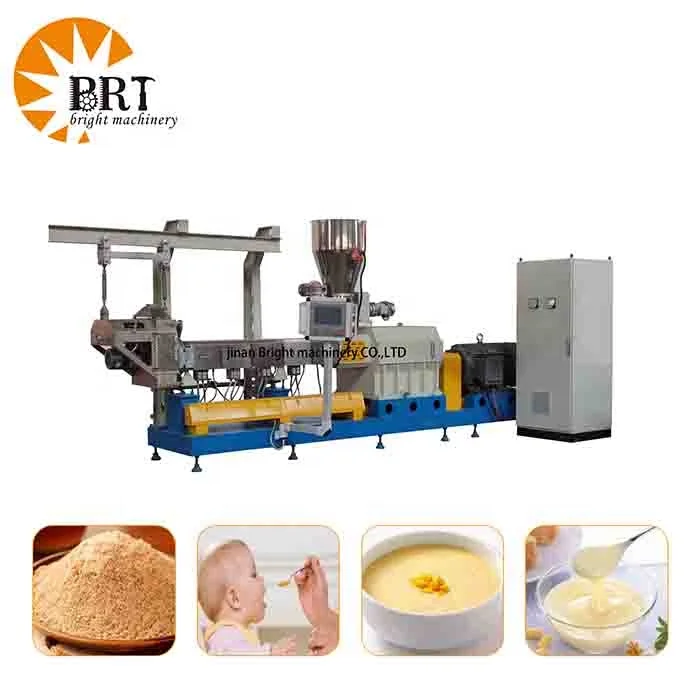 automatic nutrition powder processing extruder production line puree instant baby cereal food making machine