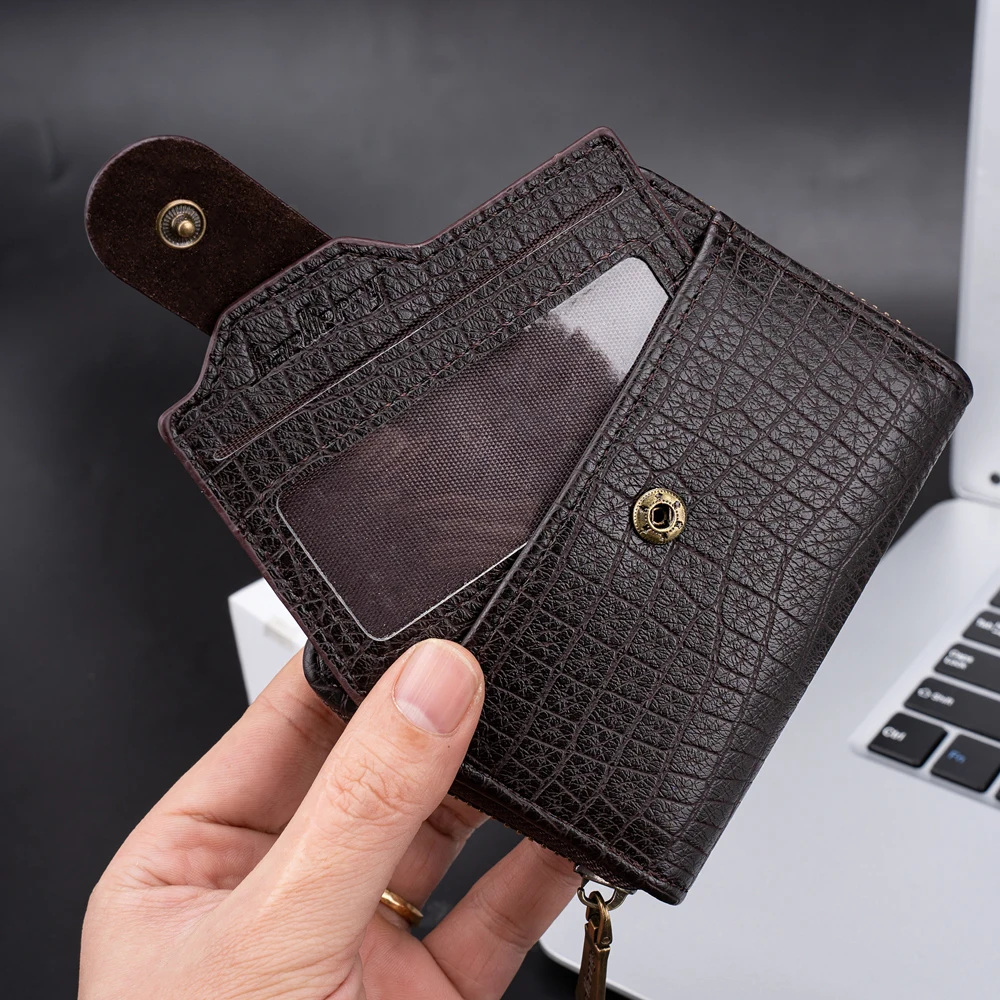 portefeuille homme cuir baellerry luxury wallet for men zipper Big Capacity wallet rfid blocking Credit Card business wallet