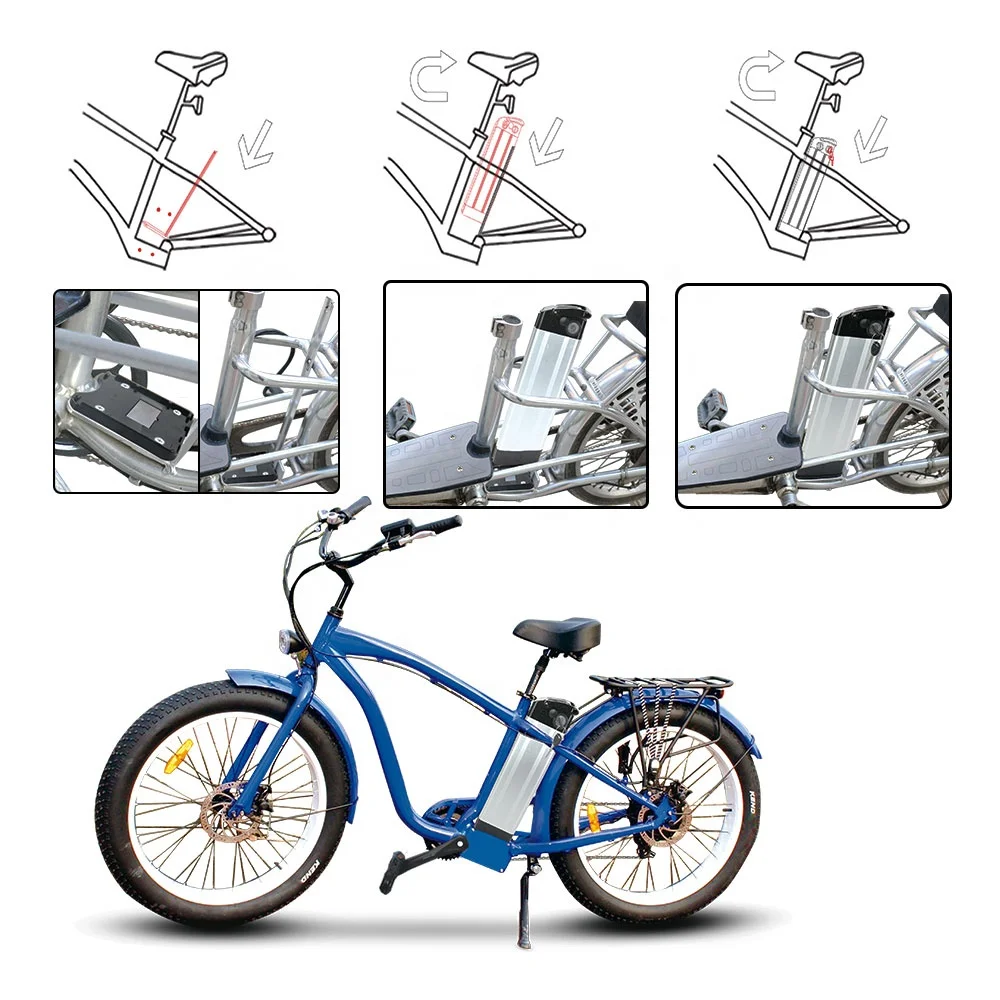 
Rechargeable 18650 Lithium Ion Batteries 24v 36v 48v Silverfish Ebike Battery Pack for Electric Bicycle 