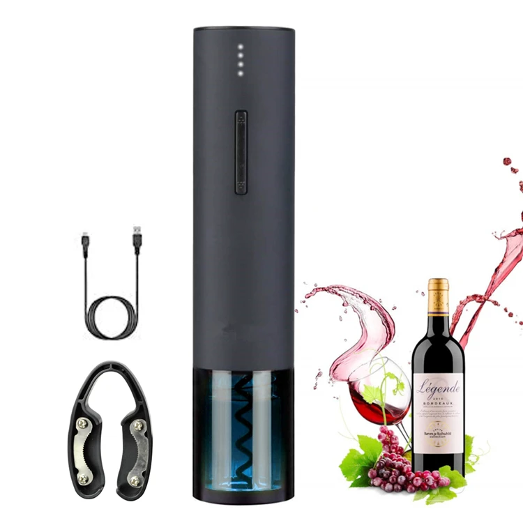 Lithium Battery Electric Wine Opener USB Rechargeable Corkscrew Automatic Wine Bottle Opener