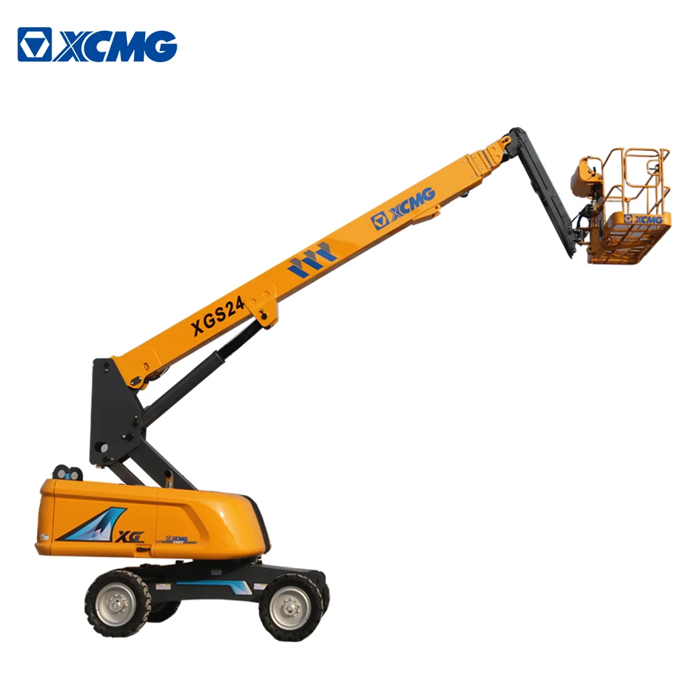 XCMG телескопическая подъемная стрела 20 м используется дизельная Мобильная Изолированная воздушная Рабочая платформа XGS24 для продажи