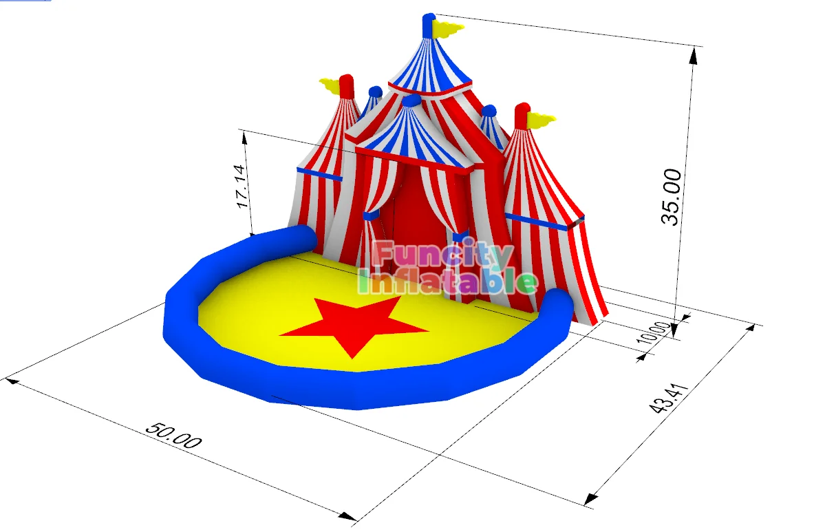 Custom design inflatable Stage inflatable Circus stage