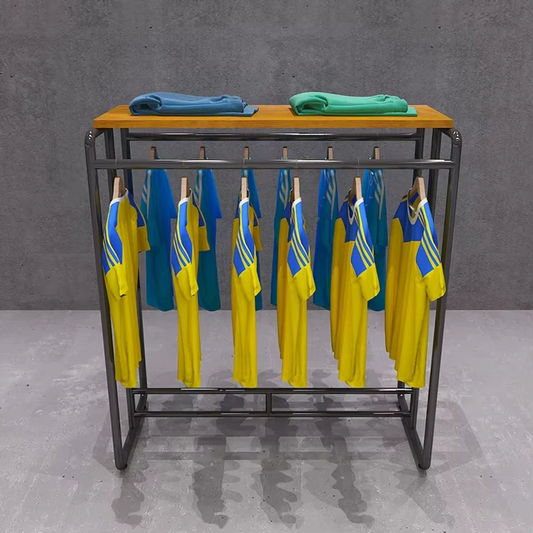 TOP Custom Sport Store Furniture Interior Design Metal base Footwear Display Rack wooden Shoes Display stand for Retail shop