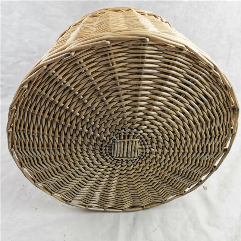 
New Design Portable Food Storage Outdoor Picnic Willow Wicker Gift Basket with Handle 