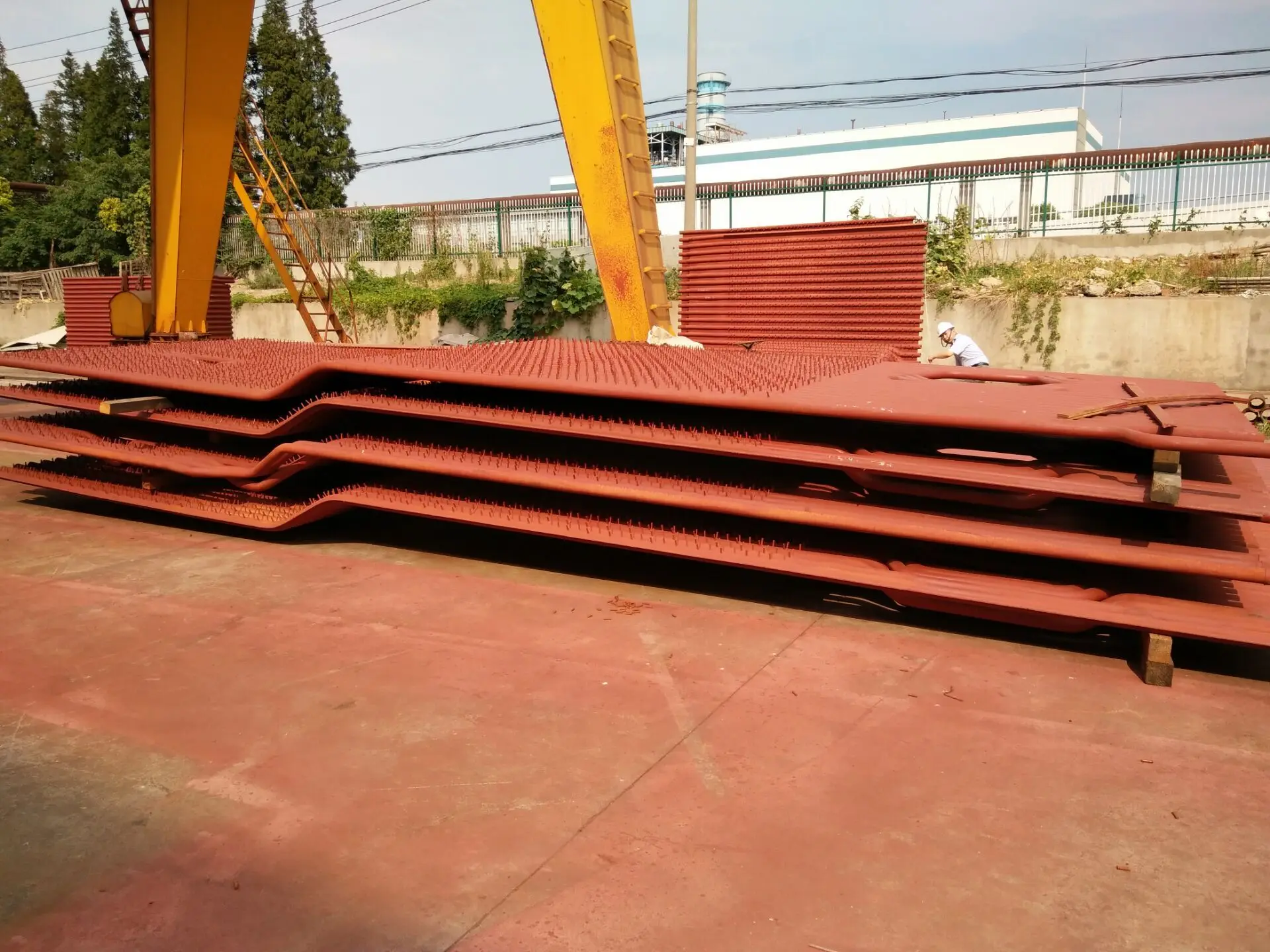 Carbon Steel Boiler Spare Parts Waterwall Panel For Water Tube Steam Boiler