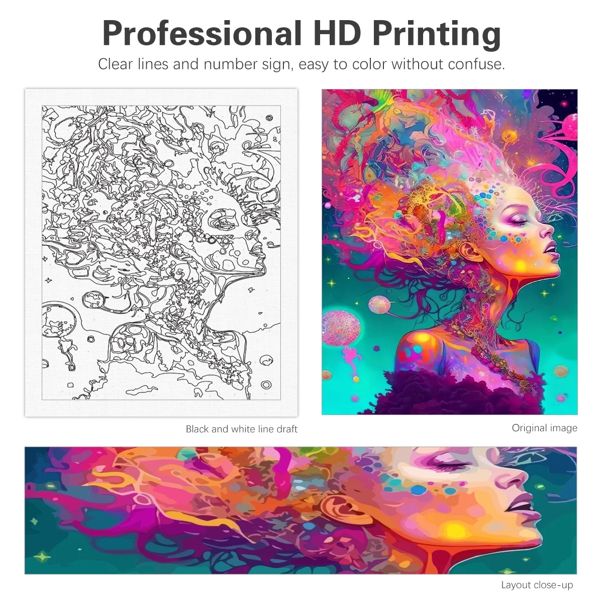 Diy Painting By Numbers For Adults Starter Kit Colorful Women Figure Acrylic Picture By Numbers For Home Decoration 40x50cm