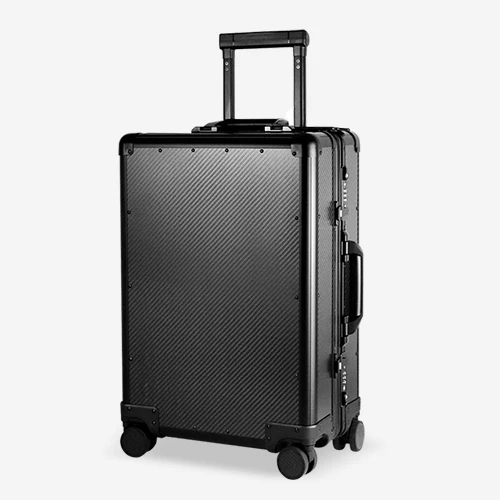 24 inch carbon fiber luxury suitcase set luggage travel trolly bag