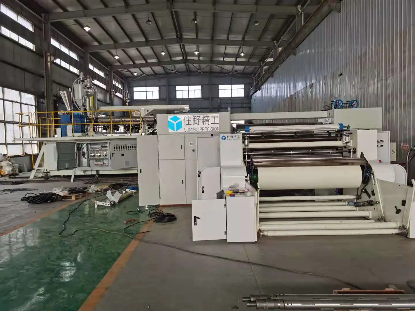 3200mm co-extrusion lamination PVC powder coating machine for food flexible