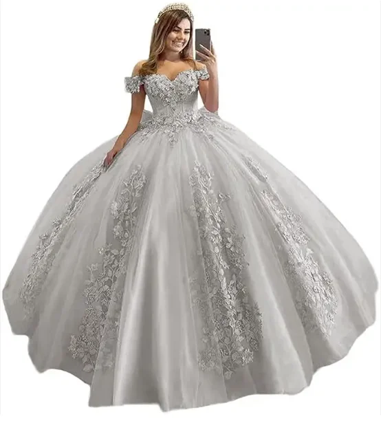 pink blue Green Tulle Quinceanera Dresses Ball Gown Birthday Party Dress Lace Up Graduation Gown vestidos 2023