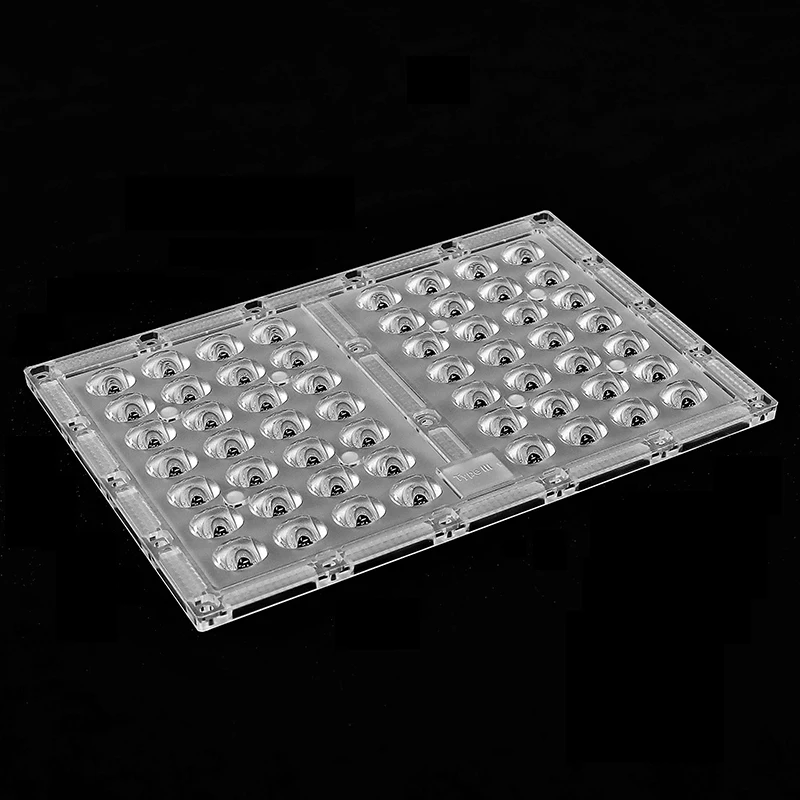 High Quality Outdoor IP66 Led Optical Floor Lighting Lens 3030 Led Shoebox Light Lens