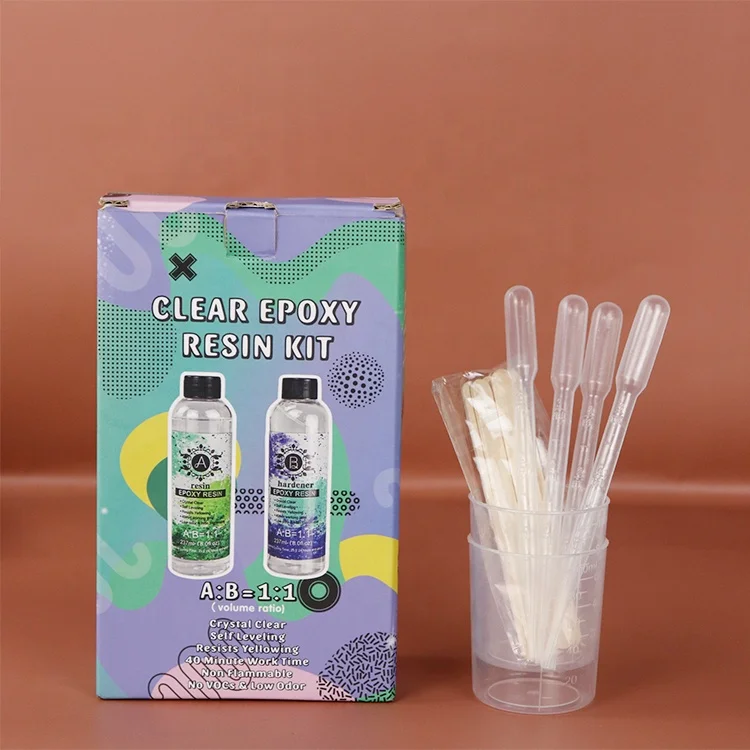 Low Price Epoxy Resin Wall Clock Decor Crystal Clear AB 1:1 Glue For Kit Jewelry