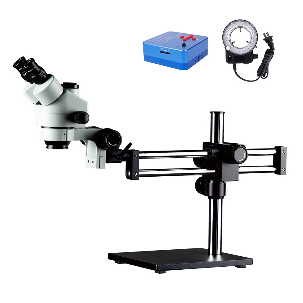 7-45X 21Mp Hdmi камера Тринокулярный Стерео цифровой зум микроскоп для биологических лабораторных исследований и тестирования