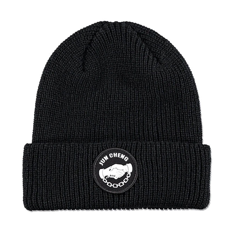 
 Oem акриловая вязаная зимняя шапка оптом, шапки бини, мужские шапки бини на заказ без Помпона  