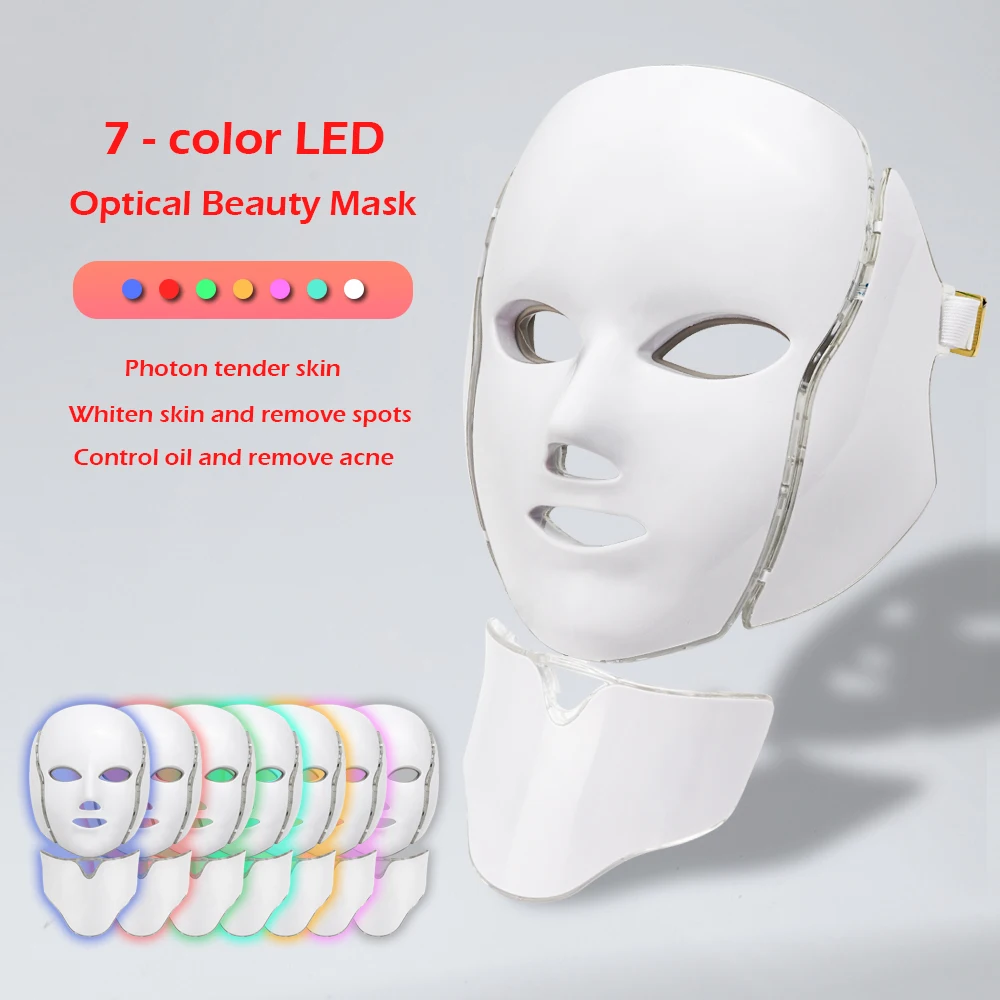 PDT Photon Face Lifting Skin Care Rejuvenation Beauty Machine 7 Colors Photon Led Light Therapy Facial Mask