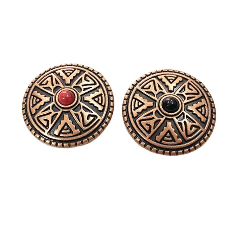 factory price turquoise conchos for leather conchos with screw