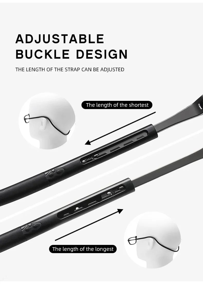 Portable magnetic reading glasses that can be hung around the neck with adjustable lanyard for men and women