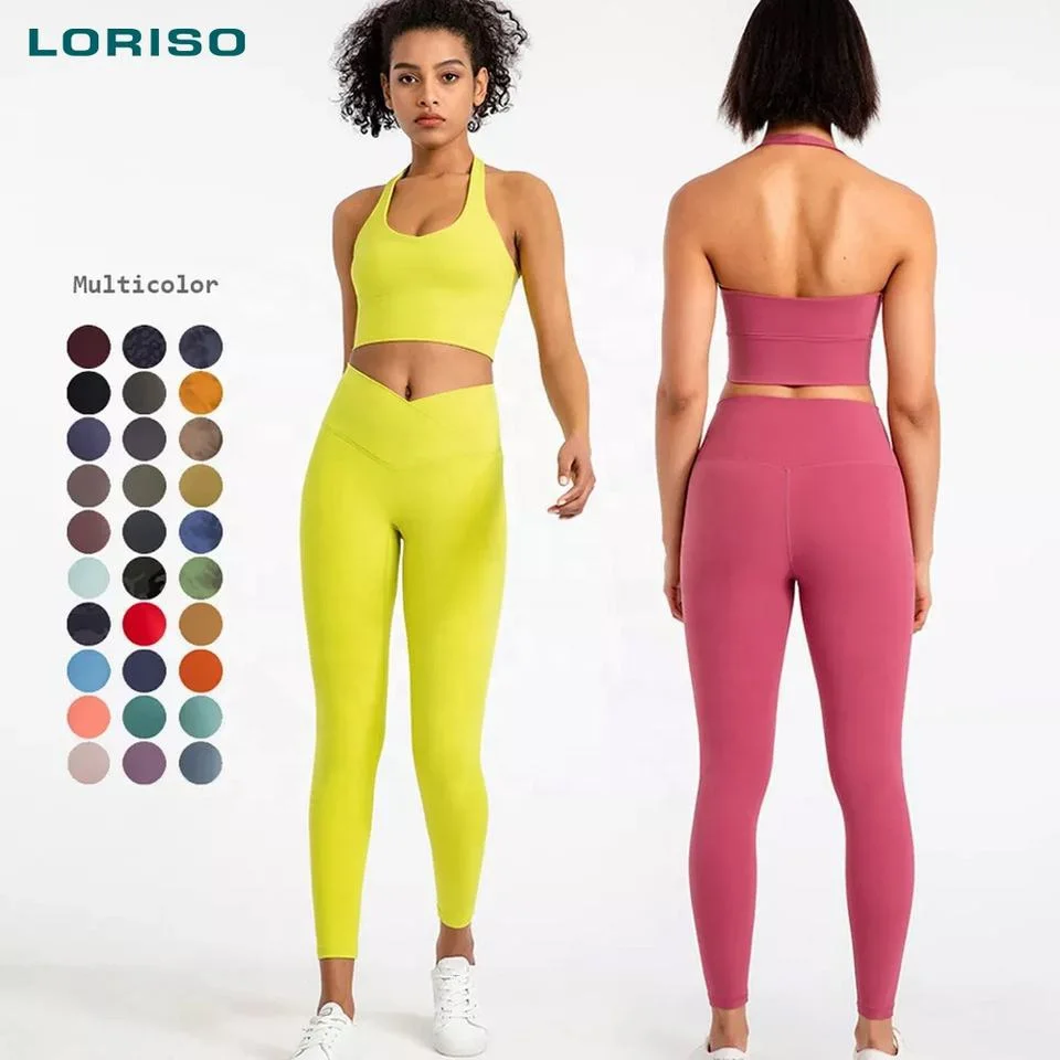 2022 Womans Plus Size Xl Trending Workout Clothes  v Active Wear Black Sexy Lulu High Waist Yoga Leggings Waist Gym Fitness Sets