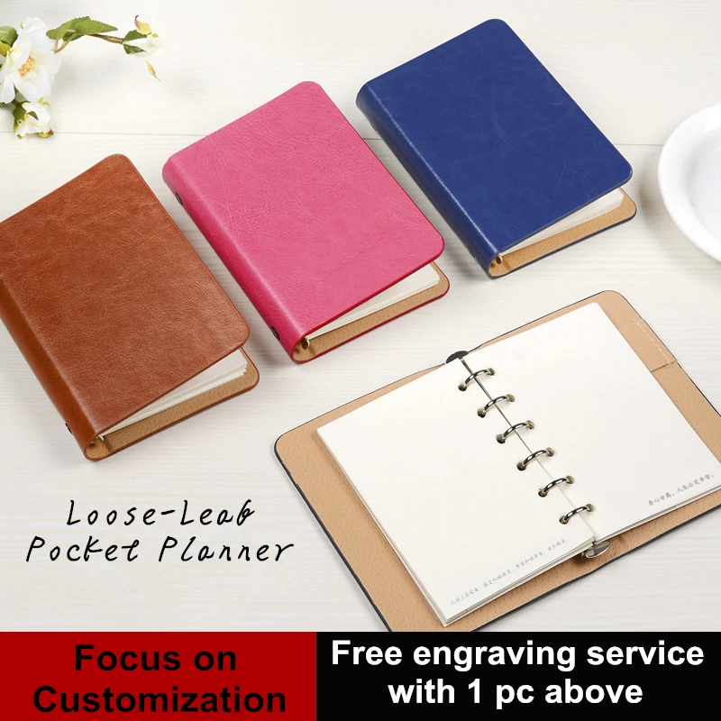 A7 loose-leaf notebook diary stationery portable mini planner traveller organizer school office supply