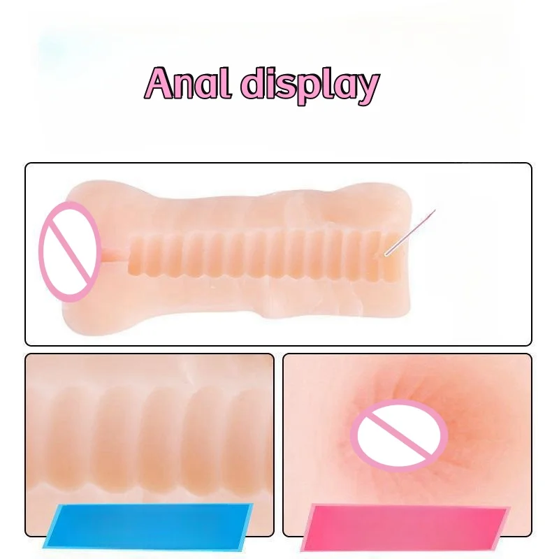 pocket pussy male masturbator mouth pussy anal artificial pocket masturbator sex toys for men
