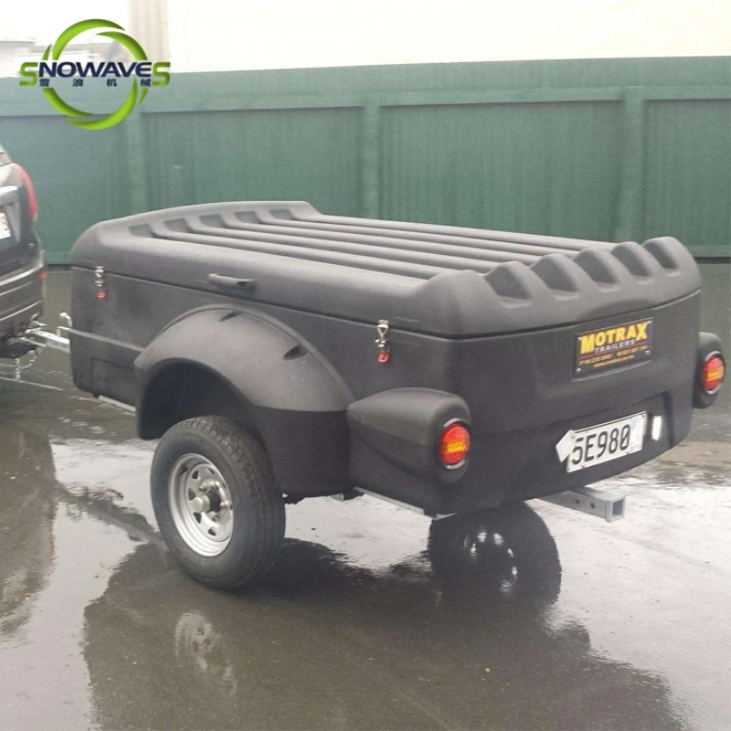 2024 Pop up tent Travel Trailer Camper Pull Behind Motorcycle Trailers off road camping trailer with bicycle carrier