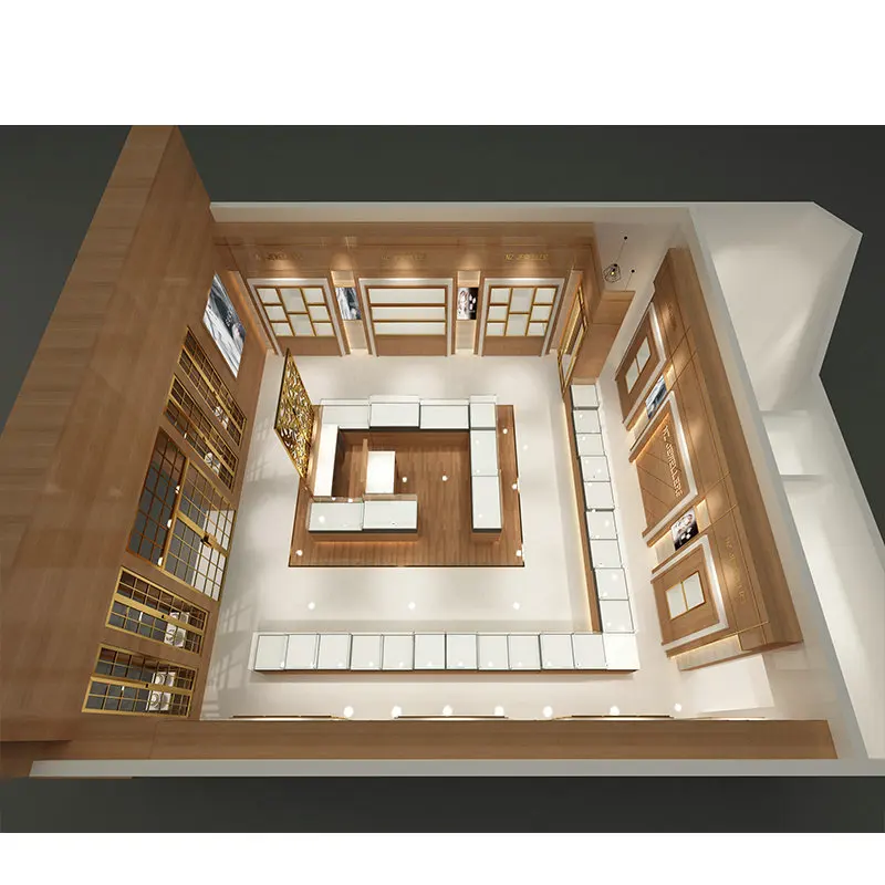 Funroad Fashion modern jewelry shop display showcase for shop interior design