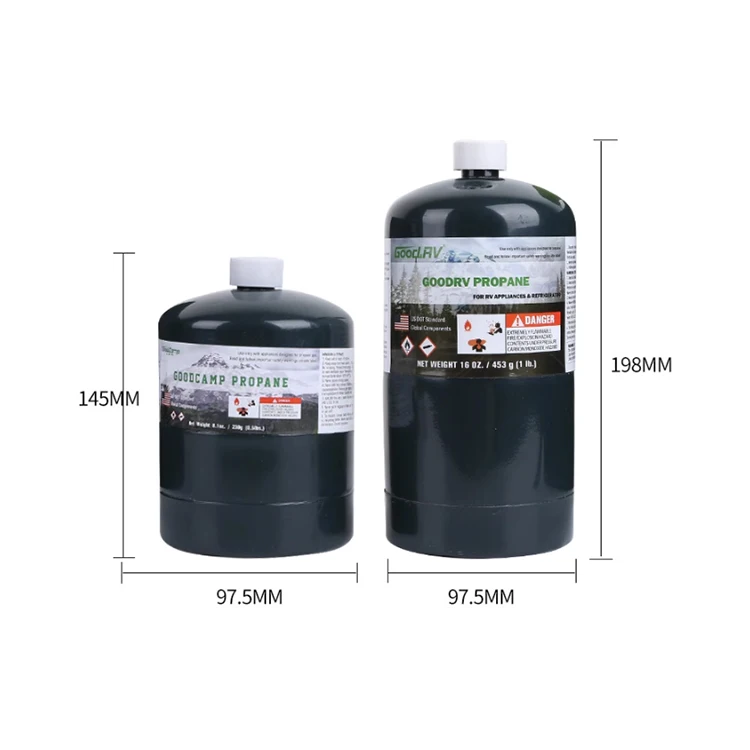 Fill Propane steel Alpine Propane Mapp  Gas Canister DOT-39 Standard cooking gas cylinder