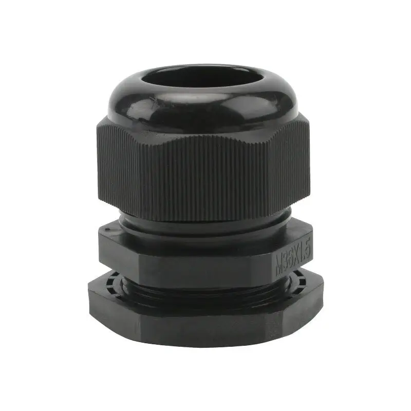 Waterproof Cable Gland 10pcs Cable entry IP68 PG7 for 3-6.5mm PG9 PG11 PG13.5 PG16 PG19/21/ White Black Nylon Plastic Connector