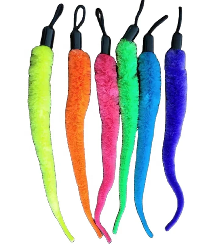 China Plush Worm Toys for Cat Teaser Stick Retractable Interactive