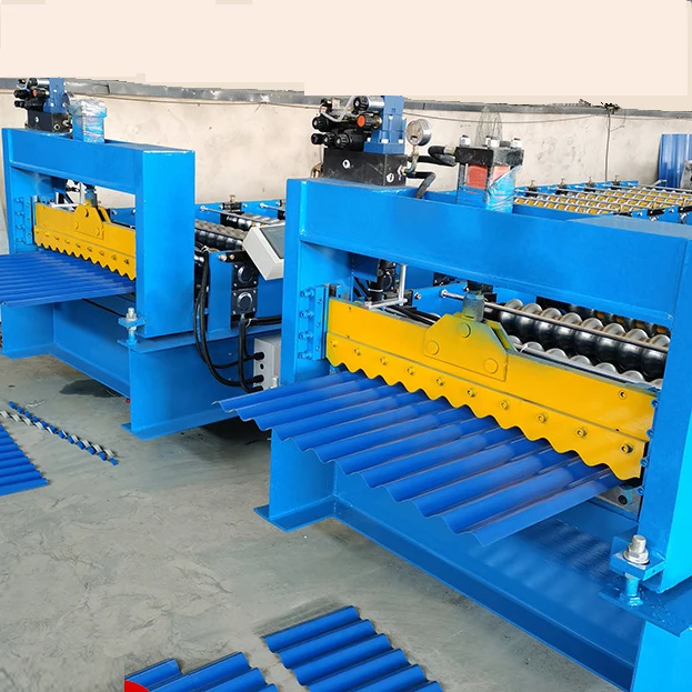 Highly Stable Roofing Sheet Color Steel Tile Making Corrugated 7.2 Iron Glazed Metal Roof Wall Panel Roll Forming Machine