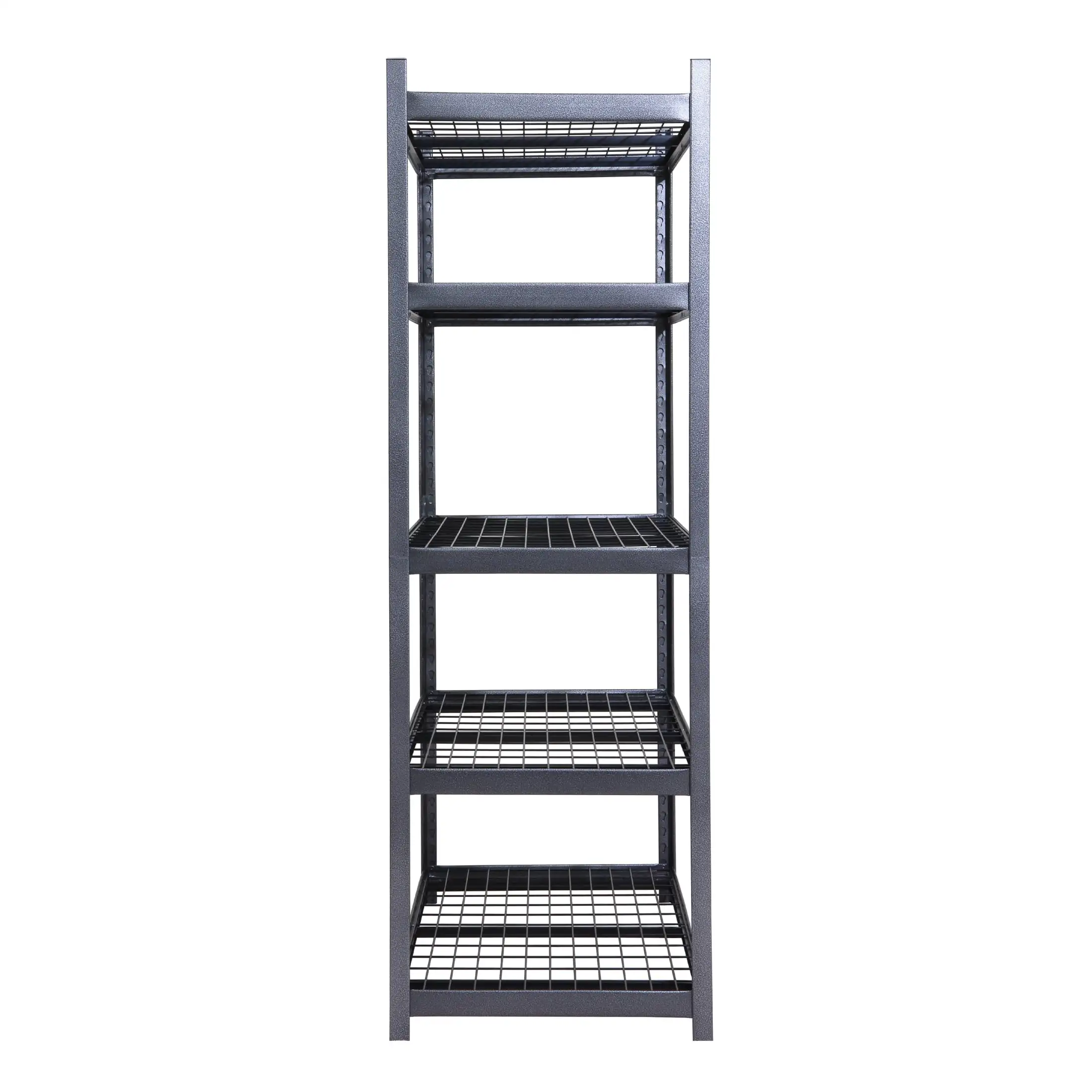 Multi Layer Adjustable Metal Stackable Industrial Warehouse Shelf Customized 5 Tire Wire Decking Racks Boltless Racking Shelves