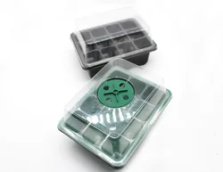 New 12 Cell Seed Seedling Tray Plastic Tray Nursery Block Insulation Breathable Germination Seeding Nursery Tray
