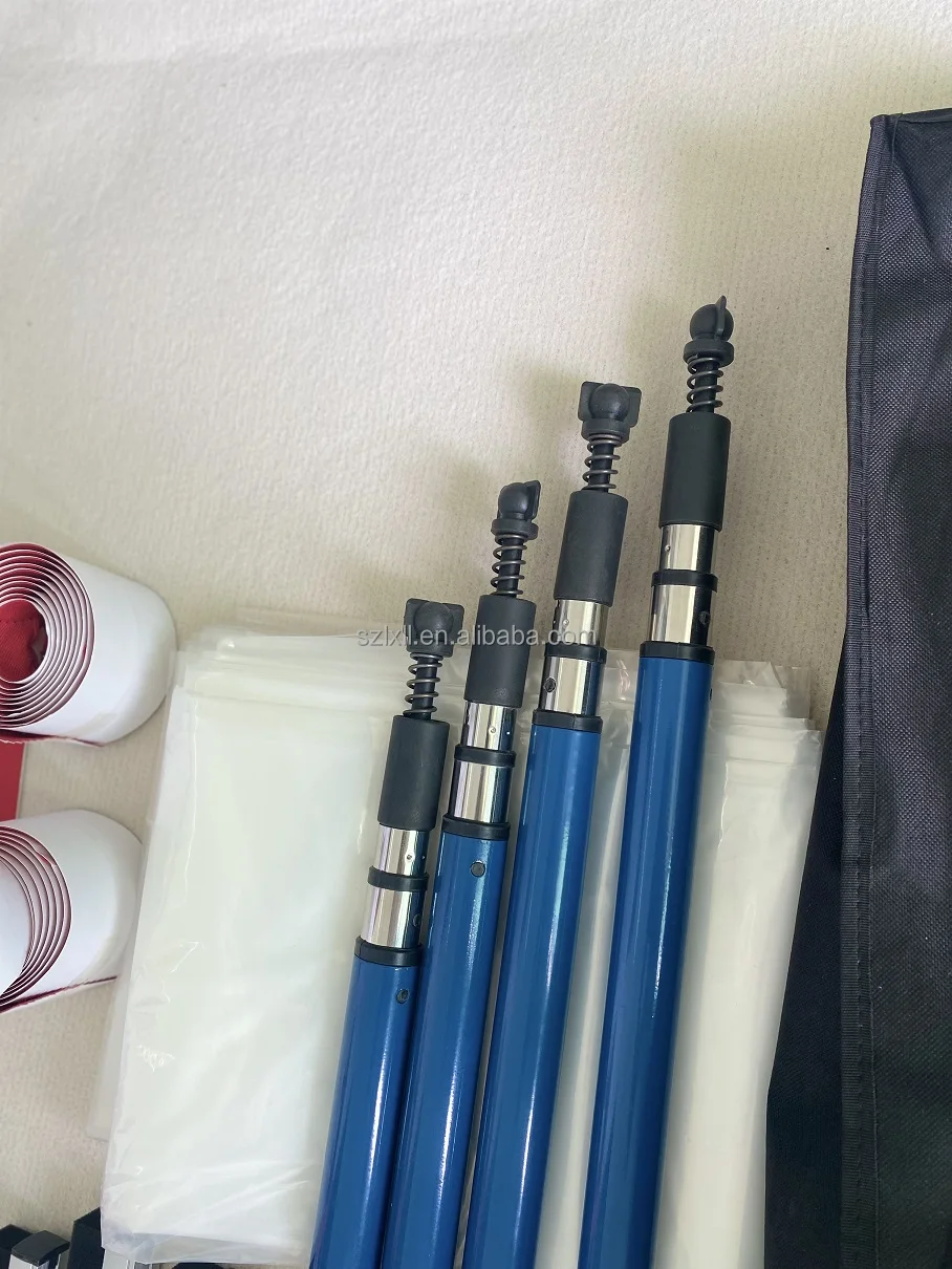 Dust Barrier System Pole 120-290cm Quick Support Rod for Painting and Construction