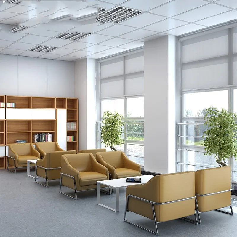 high quality customized color sofa set american black office sofa armchair cape area VIP room white leather couch