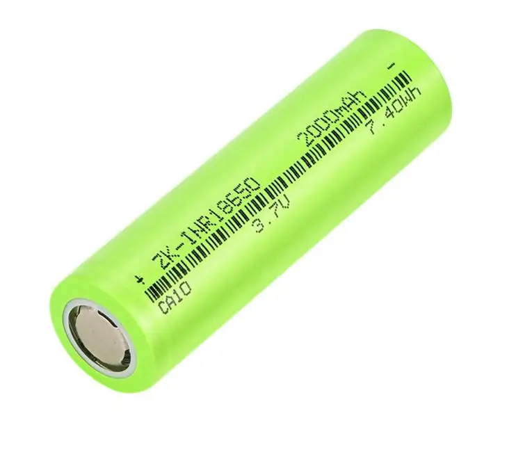 ZK 18650 Lithium Batteries 3.7V 2000mah Li-ion Rechargeable Battery 1-3C Discharge For DIY Power Bank Home Appliance Toy