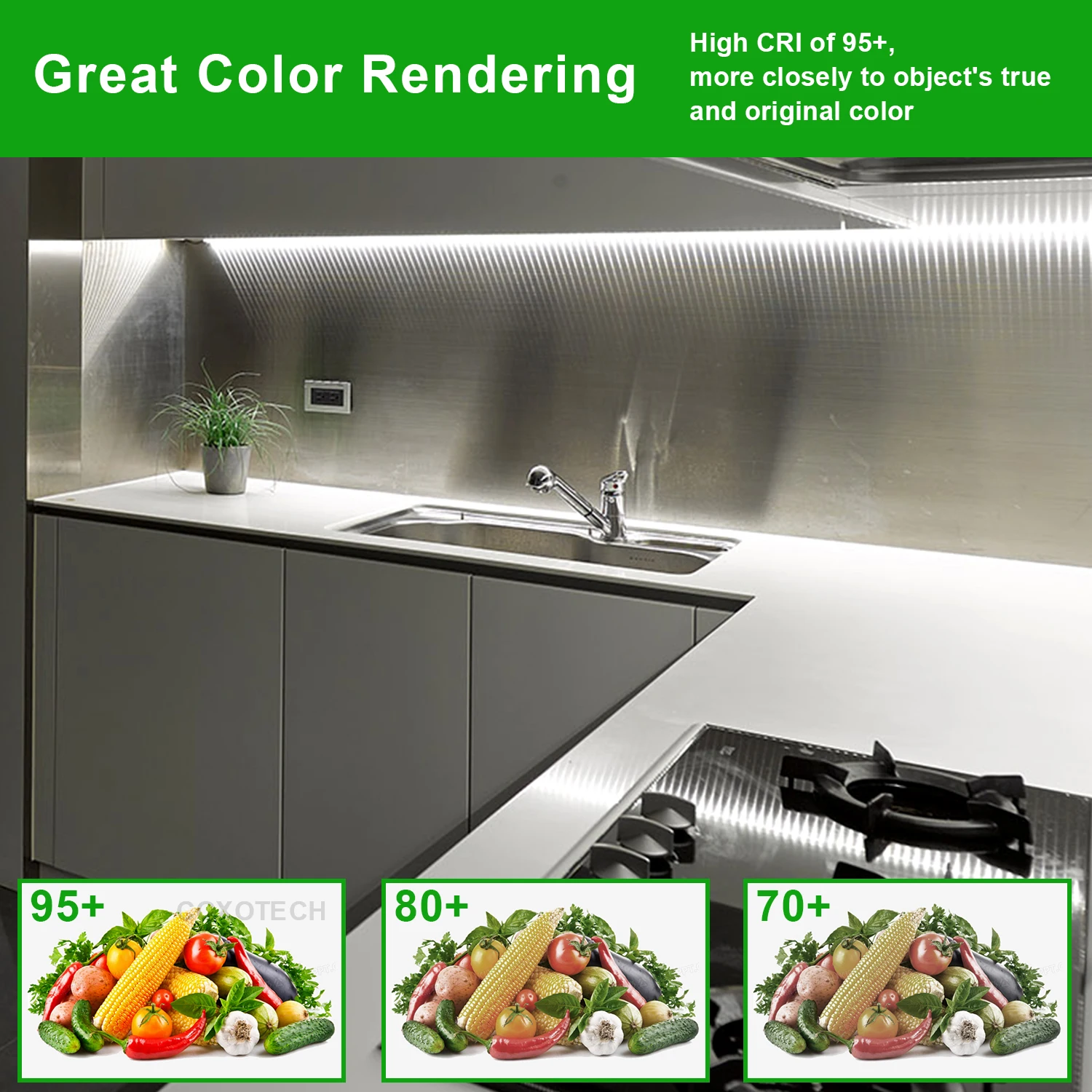 High Lumen Brightness 2835 Led Light Strip 10m 120led warm white 3000K 12V 24V CRI 95 2835 Smart Led Strip Light