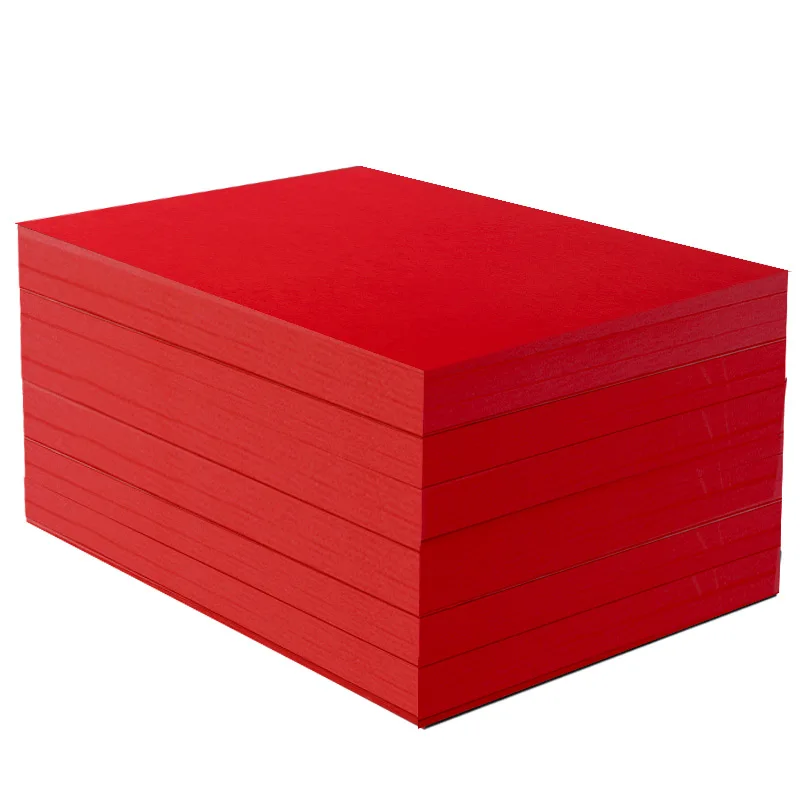 A4 A3 8K 4K 787*1092mm Red Color Paper Cardboard Paper DIY  Coloured Handcraft Paper