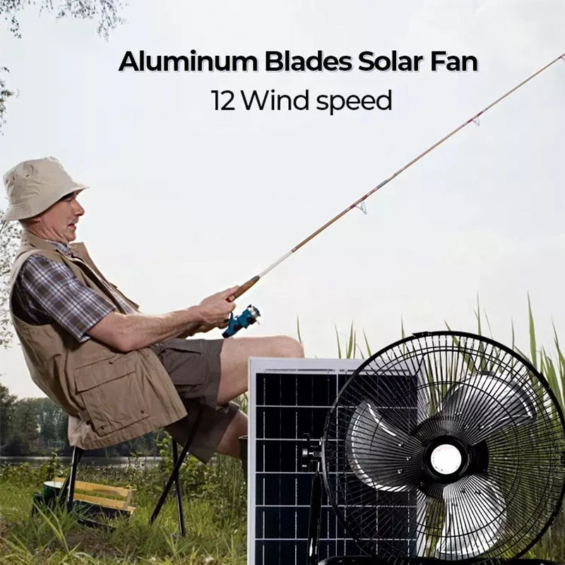 outdoor fan solar for dome tent air ventilation fan with battery powered outdoor extractor fan