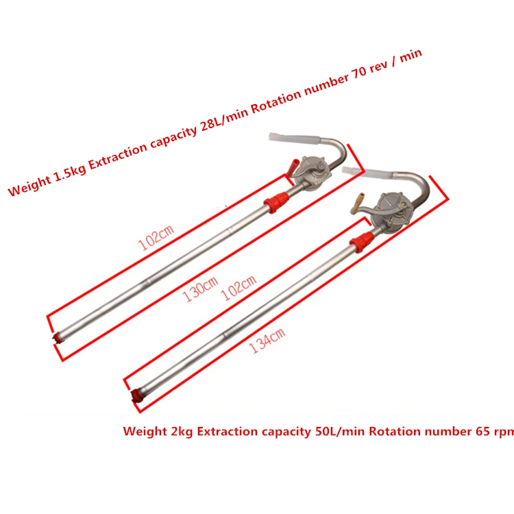 High Quality 32 Type 25 Type Aluminum Portable Hand Operated Manual Suction Rotary Hand Oil Pump