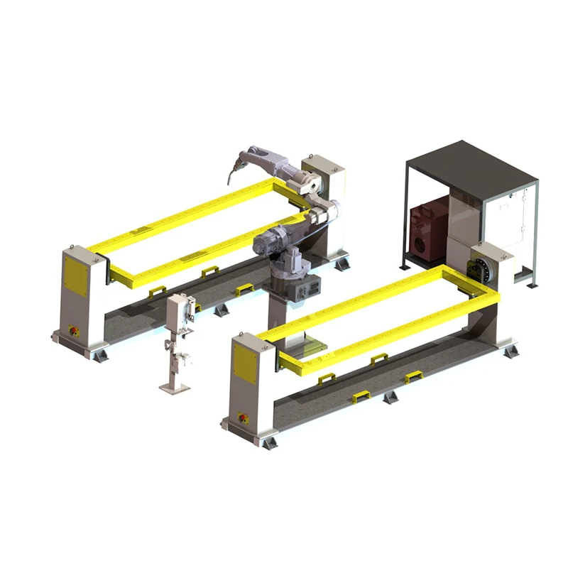 industrial automatic The factory supplies single-shaft frame welding positioners 6-9 Axis robot workstation
