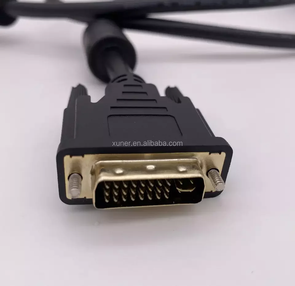 DVI 24+1 dual-channel male to male monitor connection line used for new energy charging pile display signal cable