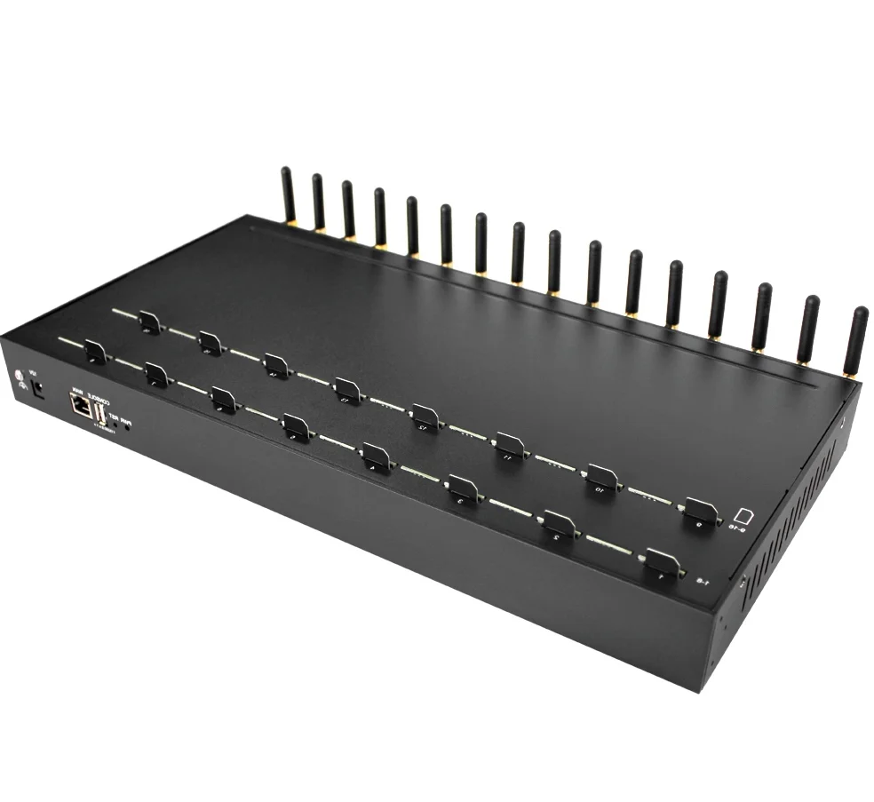 High Quality SK 16G-16 gsm sms gateway Auto-IMEI Change Bulk SMS Sending IVR Gateway 16 ports 2G only send sms