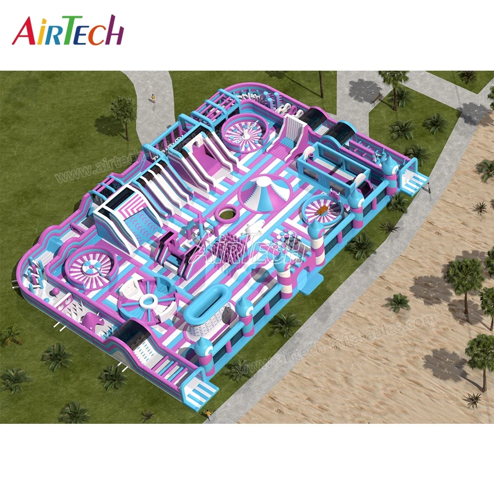 Best quality jumping fun world biggest bounce house parque inflable amusement park giant inflatable playground for adult