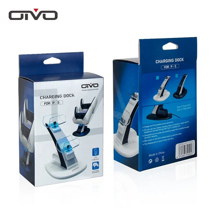 OIVO Brand Charging Dock Stand Dual Controller Charger for PS5 Game Accessories